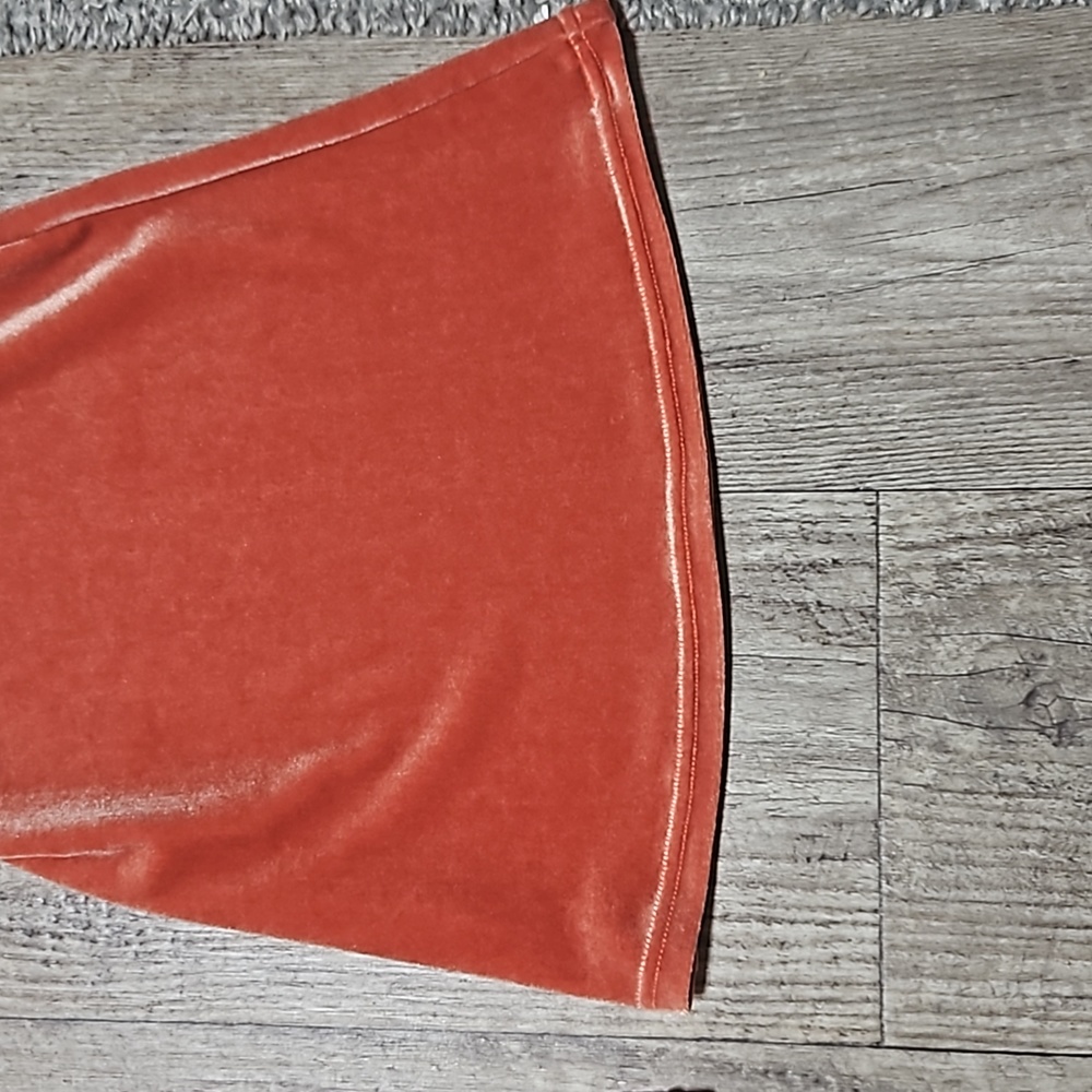 Home Cooked Karma Orange Velvet Bell Bottoms - Picture 9 of 13